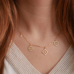 Luka Bela Piovere 18 carat gold necklace