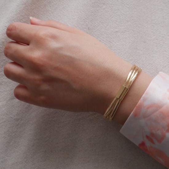 Altezza Tripla - 14k Gold Bracelet