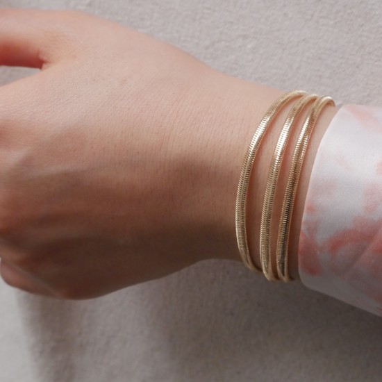 Altezza Tripla - 14k Gold Bracelet