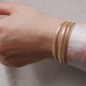 Altezza Tripla - 14k Gold Bracelet