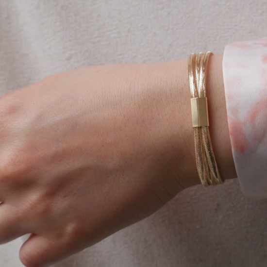 Altezza Tripla - 14k Gold Bracelet