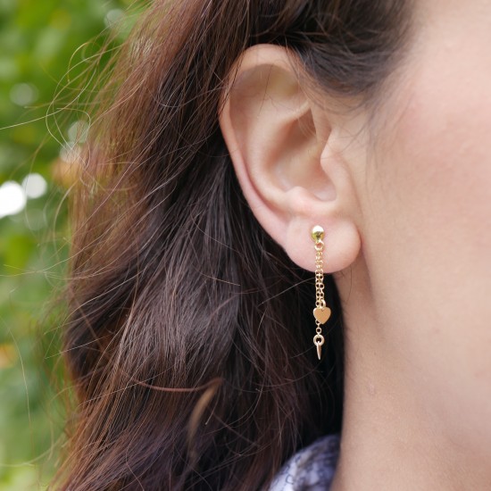Damore - 14k Gold earrings