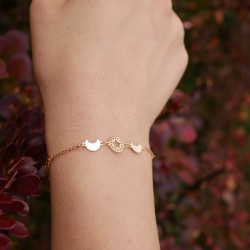 Diluna - 14k Gold bracelet