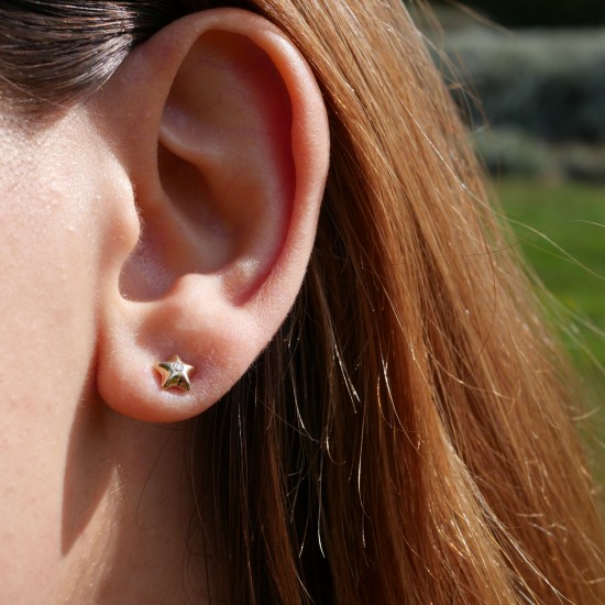 Diluna Stella - 14k Gold earrings