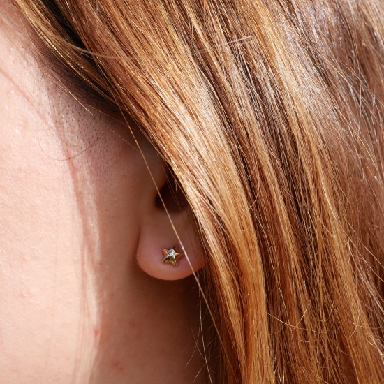 Diluna Stella - 14k Gold earrings