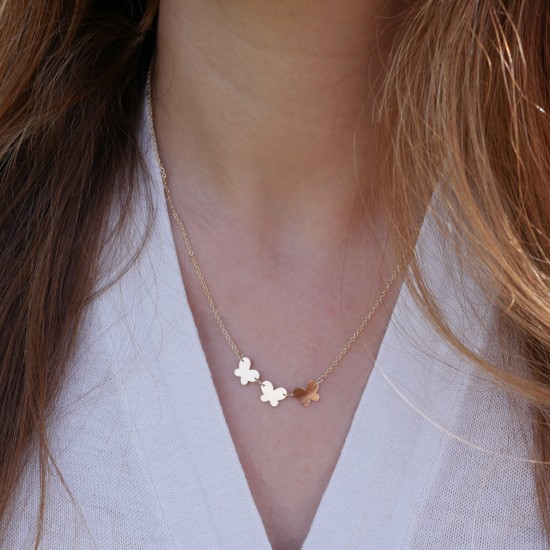 Farfalle - 14k Gold necklace