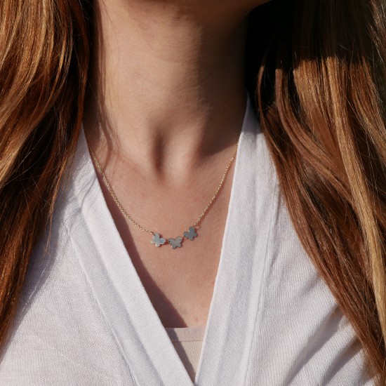 Farfalle - 14k Gold necklace