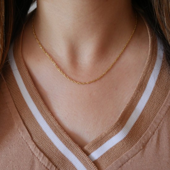 Pignola - 18k 40cm Gold Necklace
