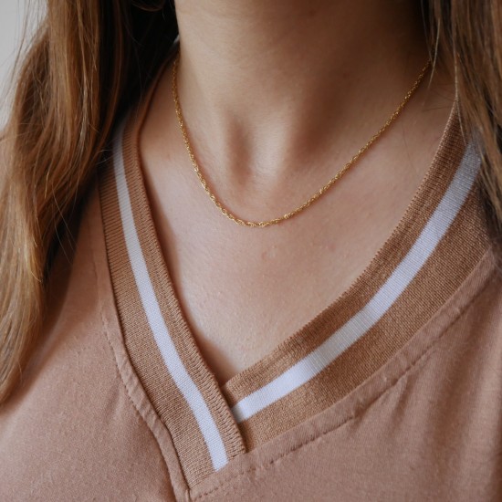 Pignola - 18k 40cm Gold Necklace