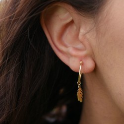 Piume - 14k Gold earrings