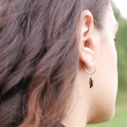 Piume - 14k Gold earrings