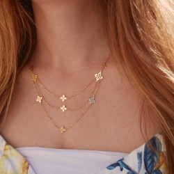 Ravello Triplo - 14k Gold necklace