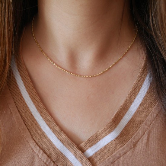 Rotondella - 18k 40cm Gold Necklace