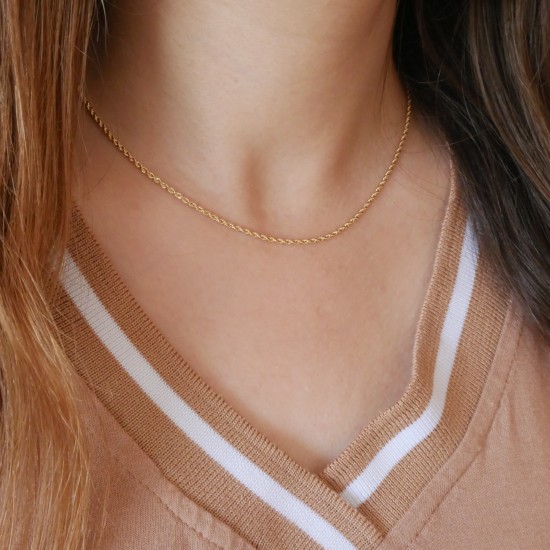 Rotondella - 18k 40cm Gold Necklace