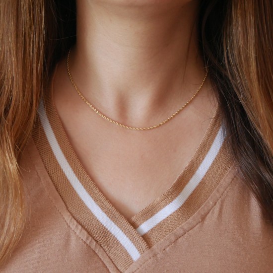 Rotondella - 18k 40cm Gold Necklace