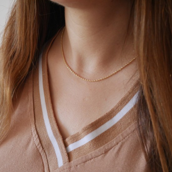 Rotondella - 18k 40cm Gold Necklace
