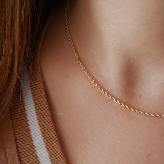 Rotondella - 18k 40cm Gold Necklace