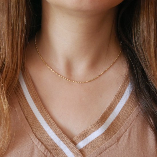 Rotondella - 18k 40cm Gold Necklace