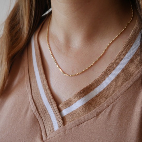 Rotondella - 18k 45cm Gold Necklace