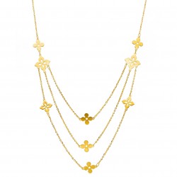Ravello Triplo - 14k Gold necklace