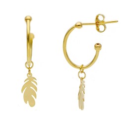 Piume - 14k Gold earrings